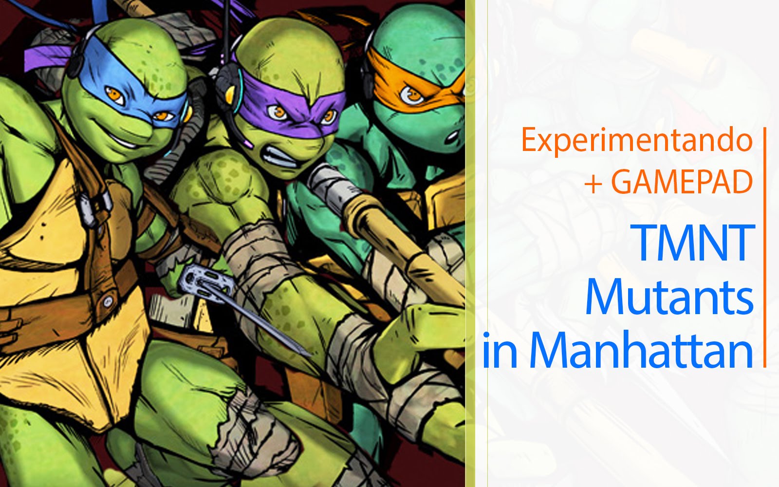 TMNT Mutants in Manhattan – Experimentando + Gamepad
